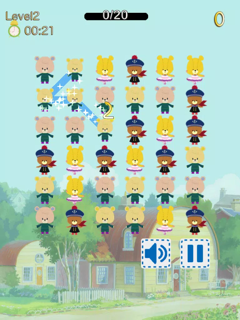 Capturas de tela do Connect! LuLuLolo -Tiny Twin Bears Puzzle- iPad 