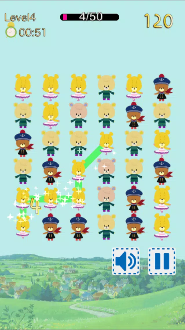 Capturas de tela do Connect! LuLuLolo -Tiny Twin Bears Puzzle-