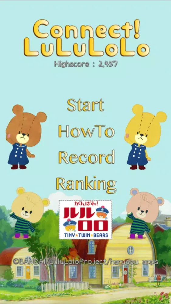 Ảnh chụp màn hình của Connect! LuLuLolo -Tiny Twin Bears Puzzle-