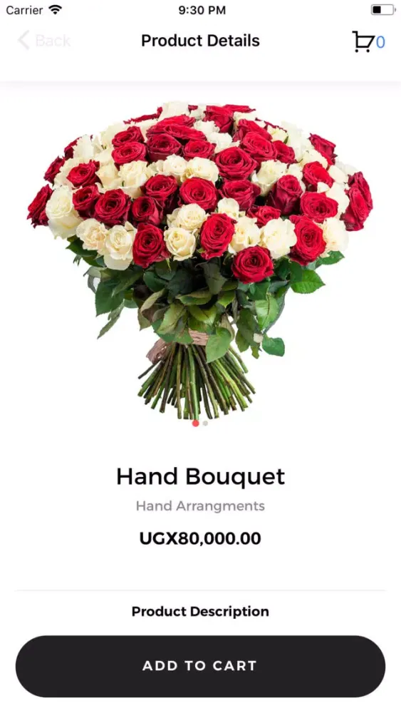 Ảnh chụp màn hình của Harver Florists
