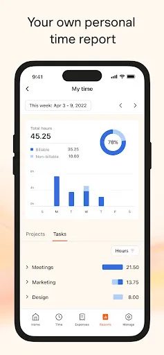 Zrzuty ekranu Harvest: Track Time & Invoice