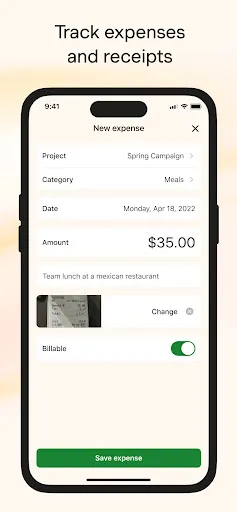 Zrzuty ekranu Harvest: Track Time & Invoice