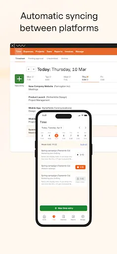 Zrzuty ekranu Harvest: Track Time & Invoice