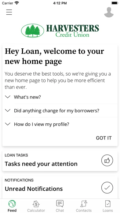 Скриншоты HarvestersCU Mortgage Mobile
