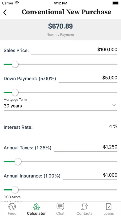 Скриншоты HarvestersCU Mortgage Mobile