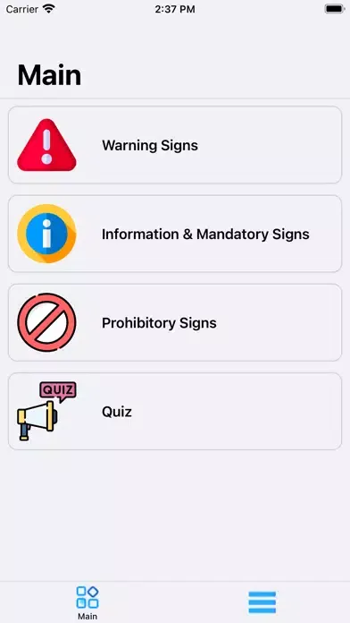 Learn Brazilian Road Signs Screenshots