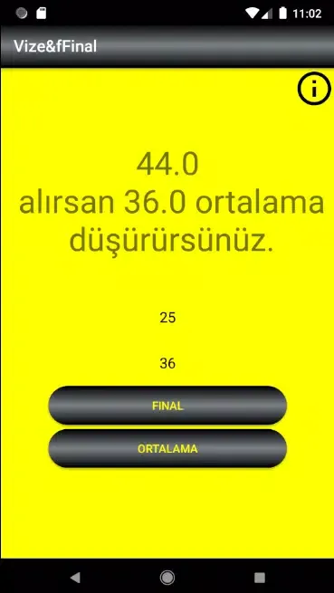تصاویر Vize final hesaplama
