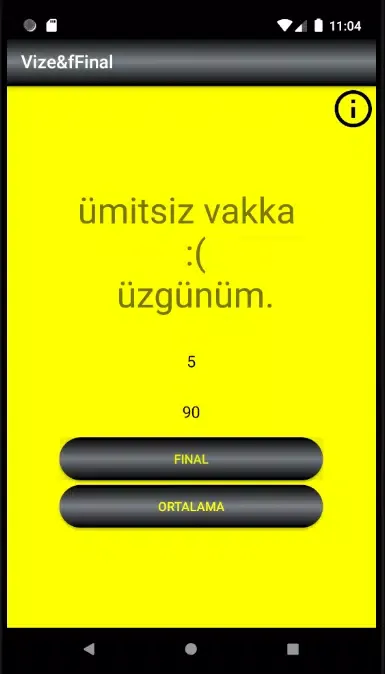 تصاویر Vize final hesaplama