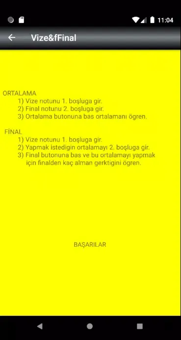 تصاویر Vize final hesaplama