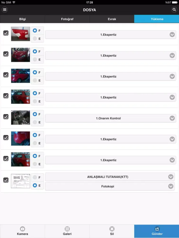 Hasar Foto - Groupama iPad  Ekran Görüntüleri
