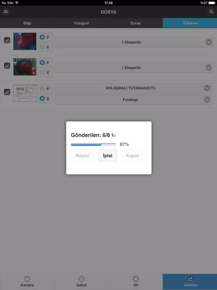 Hasar Foto - Groupama iPad  Ekran Görüntüleri