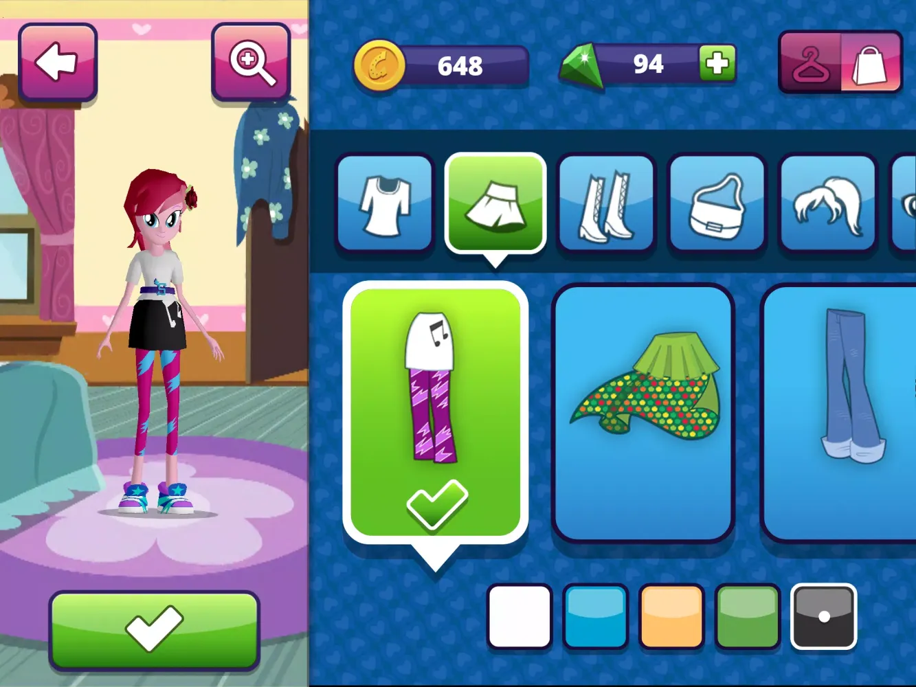 Capturas de pantalla de Equestria Girls