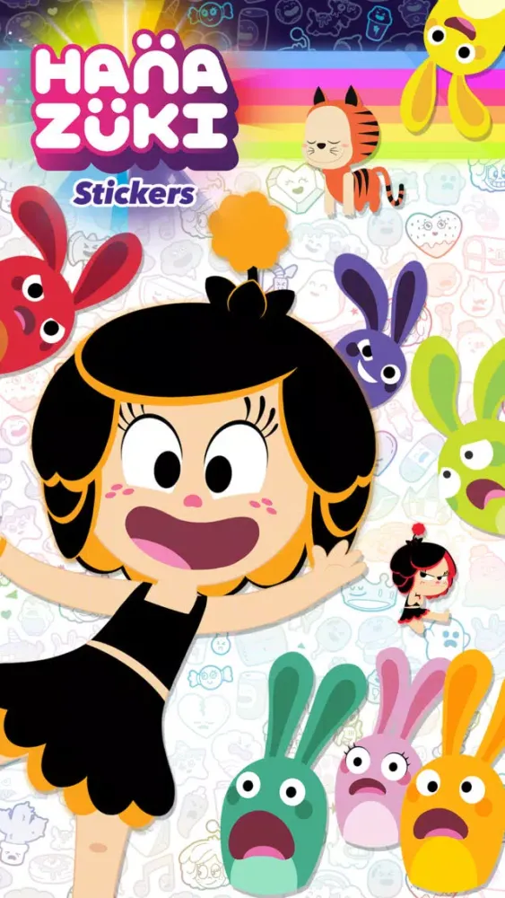 Capturas de tela do Hanazuki Stickers