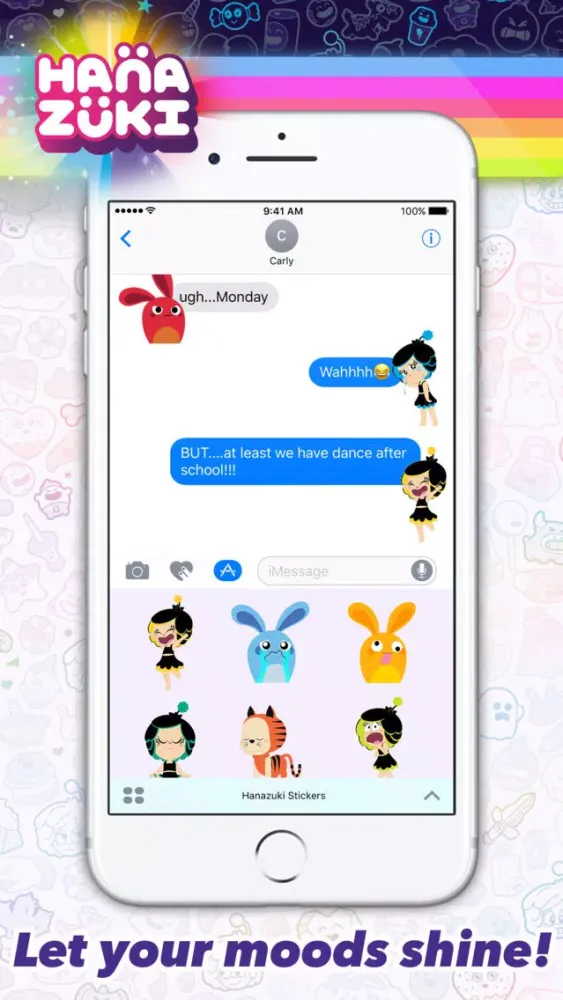 Capturas de tela do Hanazuki Stickers