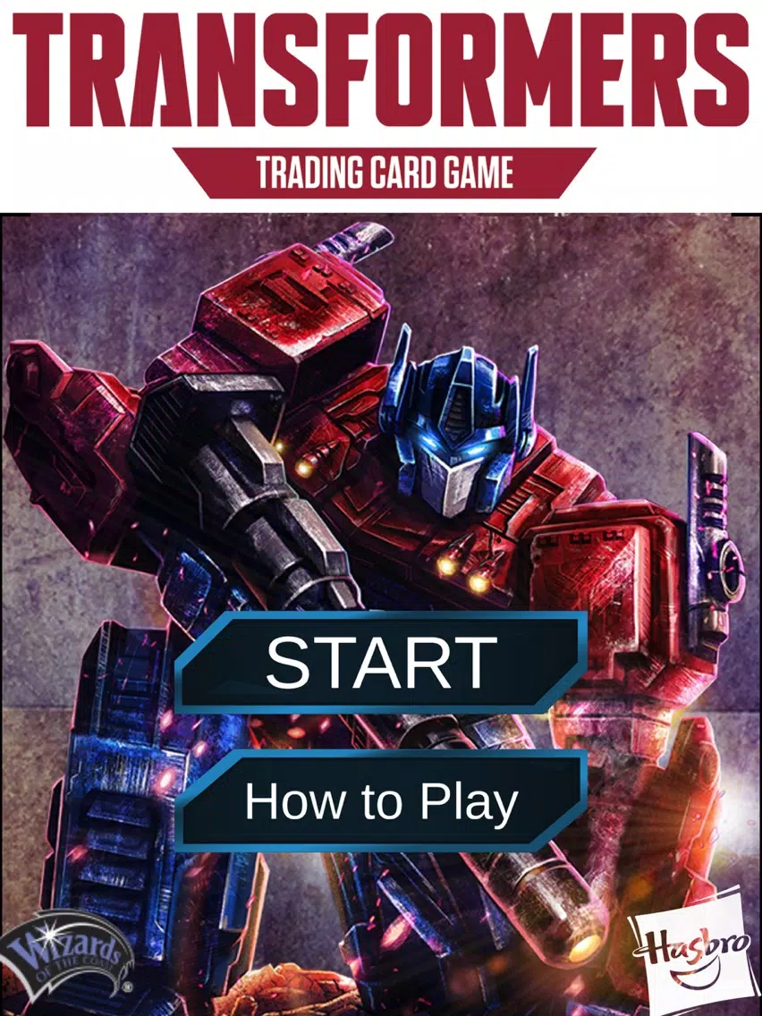 Tangkapan layar Transformers TCG Companion App iPad 