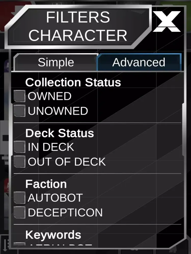 Transformers TCG Companion App iPad  স্ক্রিনশট