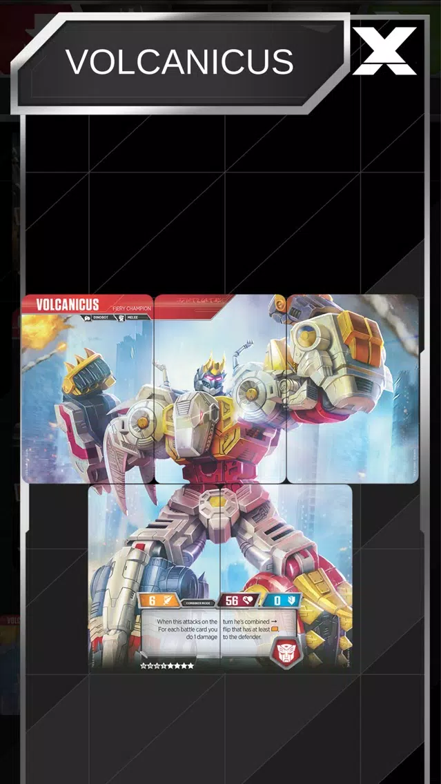 Tangkapan layar Transformers TCG Companion App