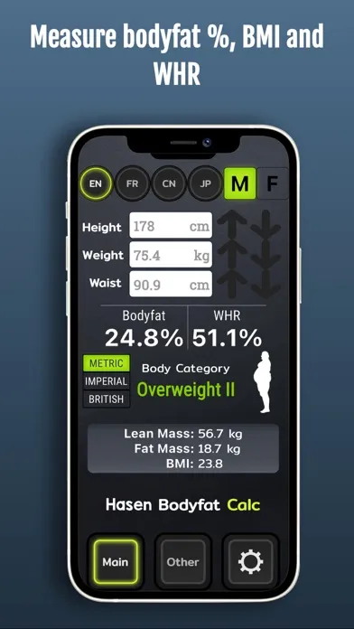 Tangkapan layar Bodyfat Calculator 3