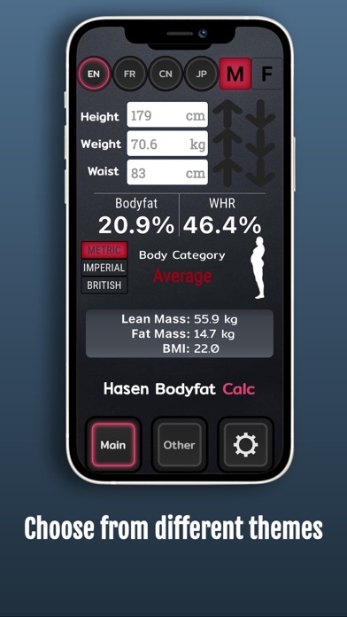 Bodyfat Calculator 3 Screenshots