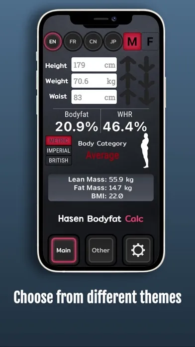Tangkapan layar Bodyfat Calculator 3