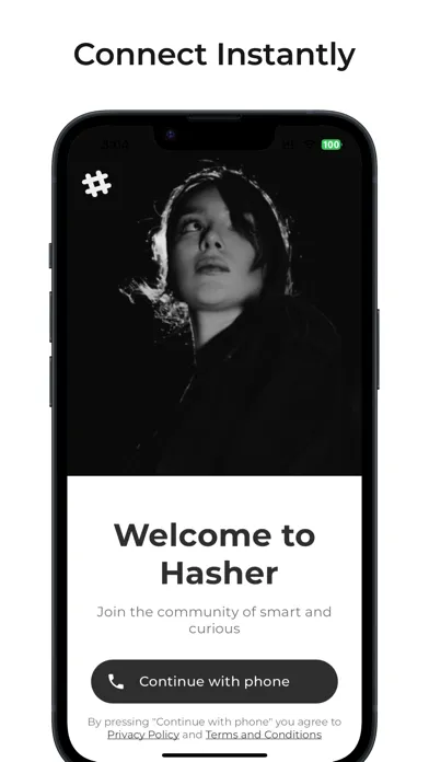 Tangkapan layar Hasher - Connect with experts