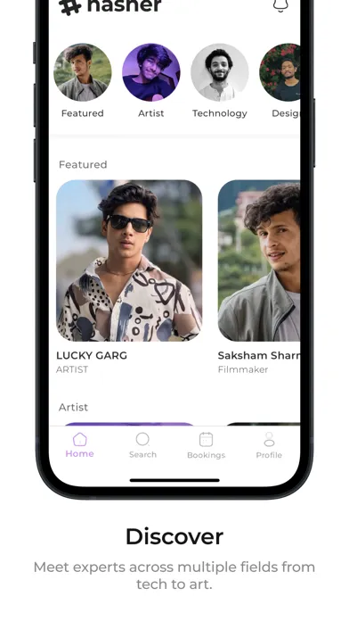 Tangkapan layar Hasher - Connect with experts