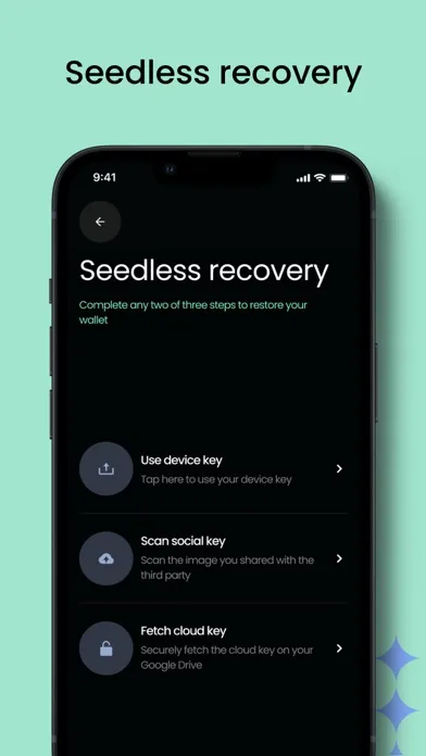 Screenshot di Obvious Smart Wallet