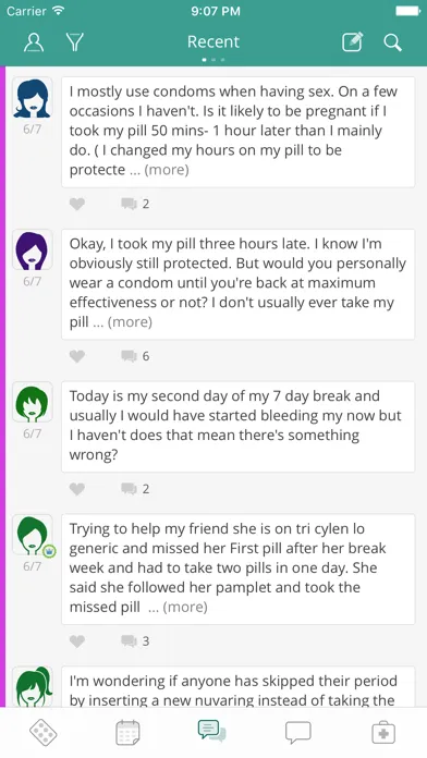 Birth Control Pill Remind سکرین شاٹس