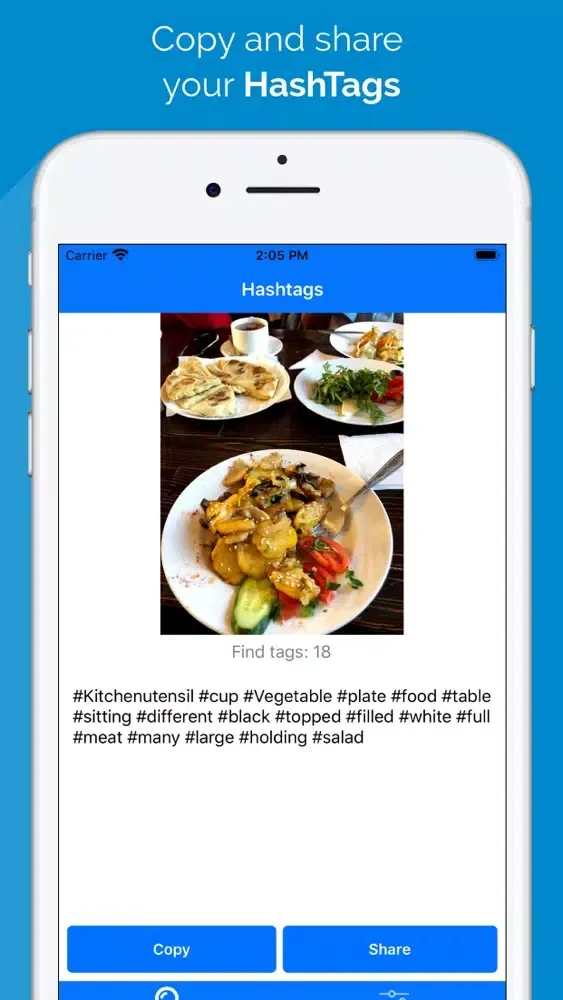 Ảnh chụp màn hình của HashTags - auto tags for likes