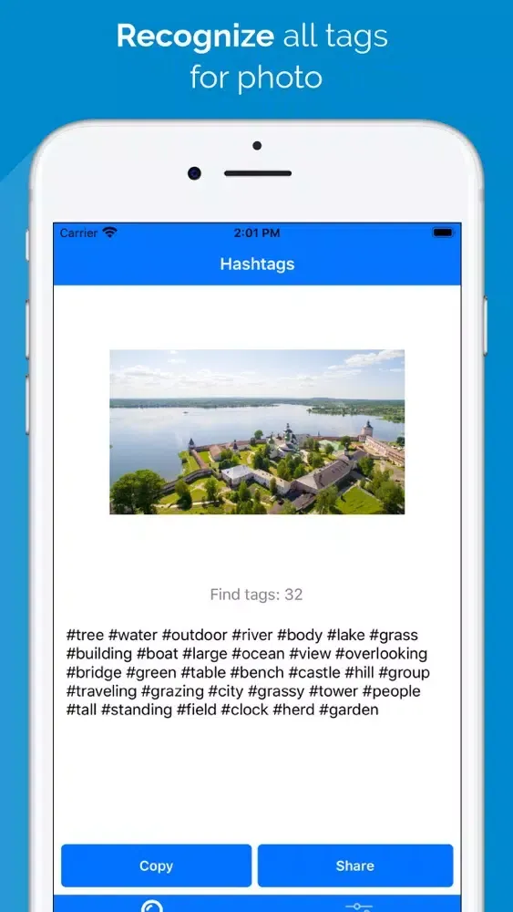 Ảnh chụp màn hình của HashTags - auto tags for likes