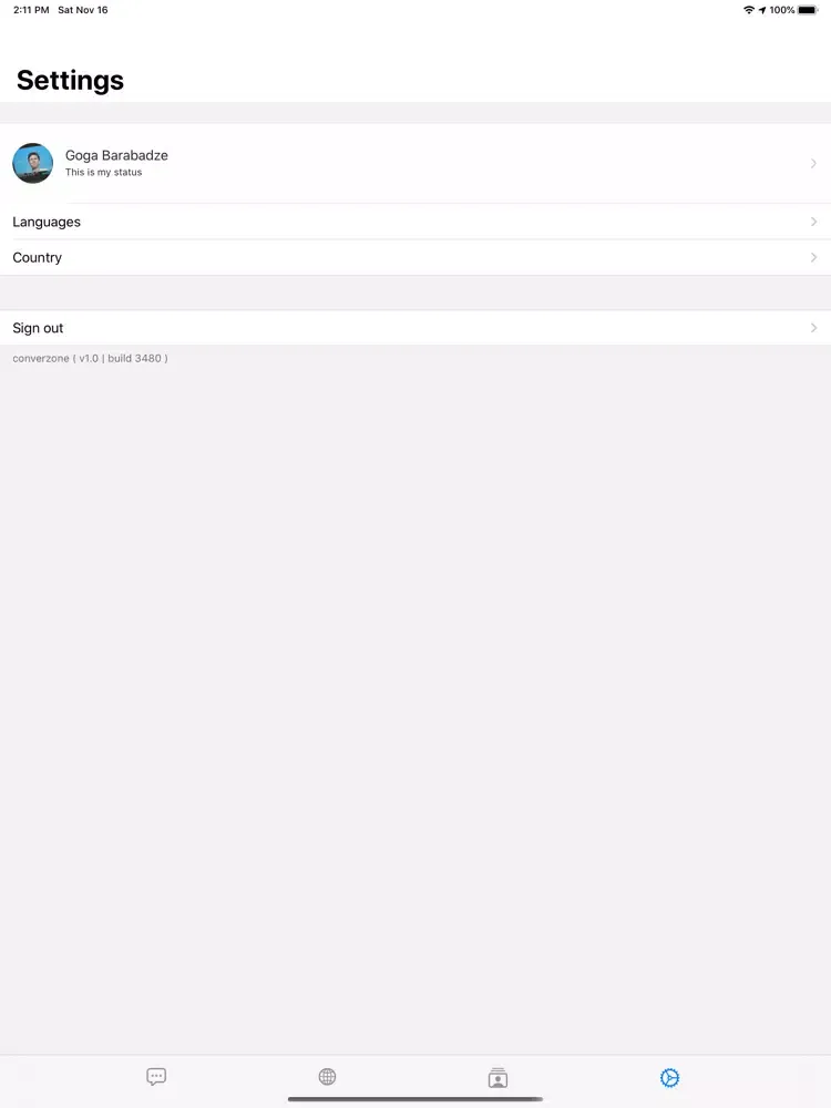 Capturas de pantalla de converzone iPad 