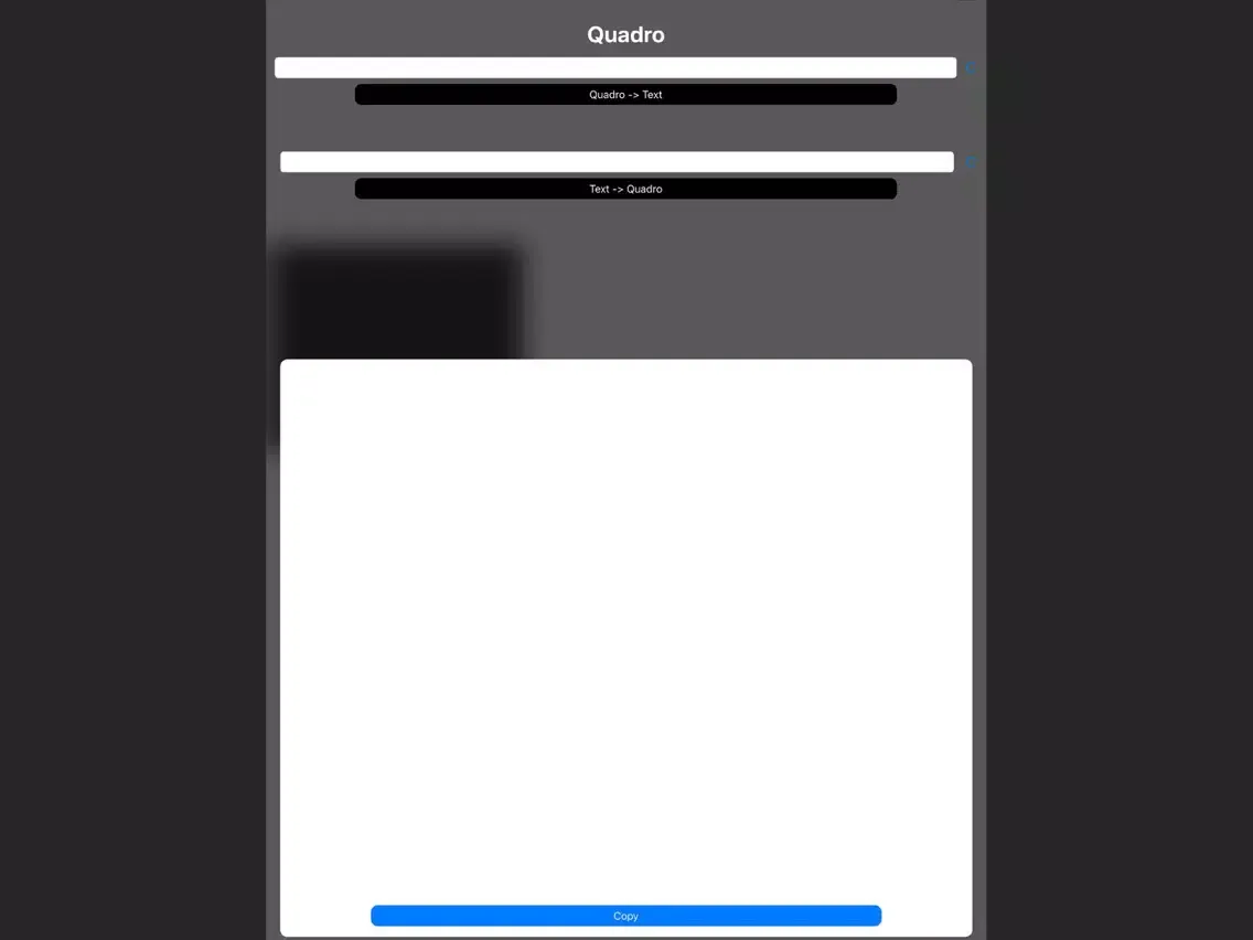 Ảnh chụp màn hình của Quadro - Encryption iPad 