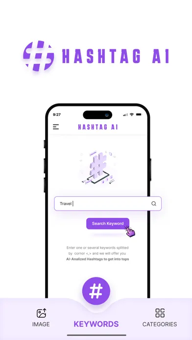 ภาพหน้าจอของ Hashtag Generator - Top Follow