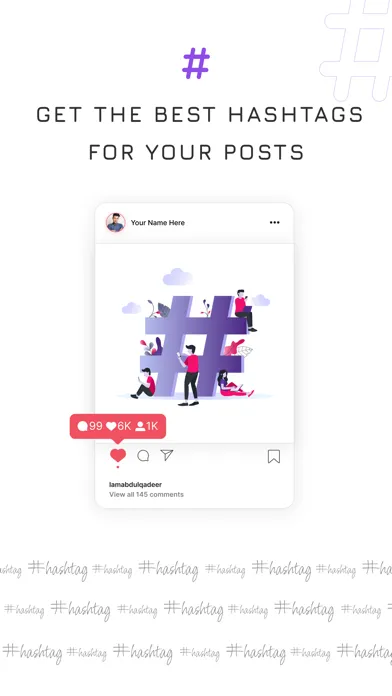 ภาพหน้าจอของ Hashtag Generator - Top Follow