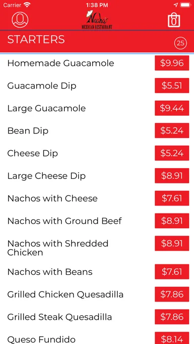 Nacho's Mexican Restaurant應用截圖
