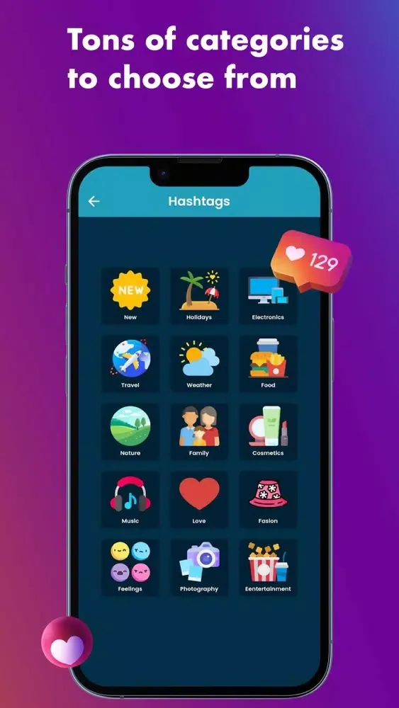 Captures d'écran de IGtags - Trending Hashtags