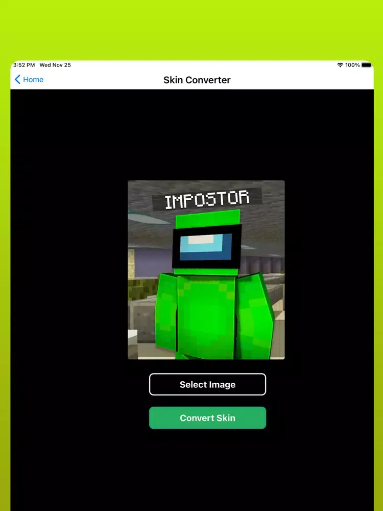 AmongCraft Skin Converter iPad  سکرین شاٹس