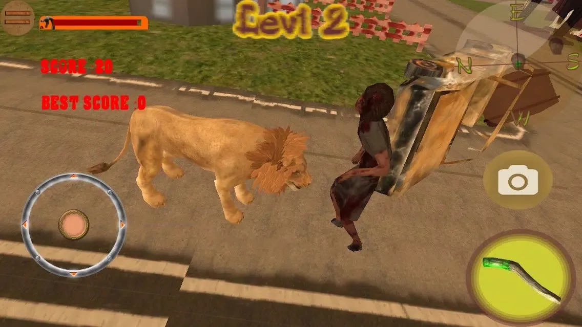 Captures d'écran de Lion VS Zombies Simulator Pro 3D