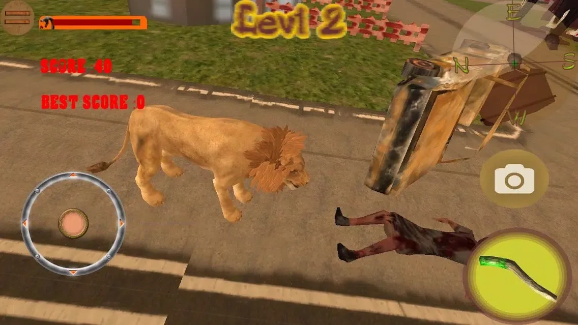 Captures d'écran de Lion VS Zombies Simulator Pro 3D