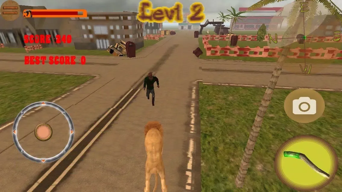 Captures d'écran de Lion VS Zombies Simulator Pro 3D
