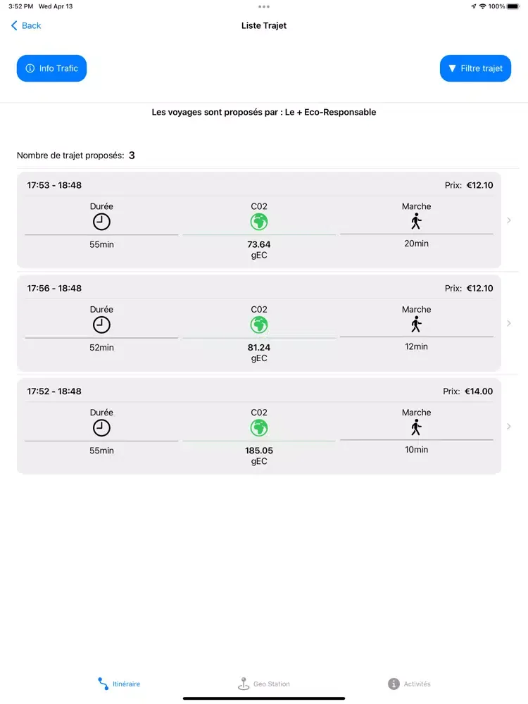 Скриншоты Paris Green Transport iPad 