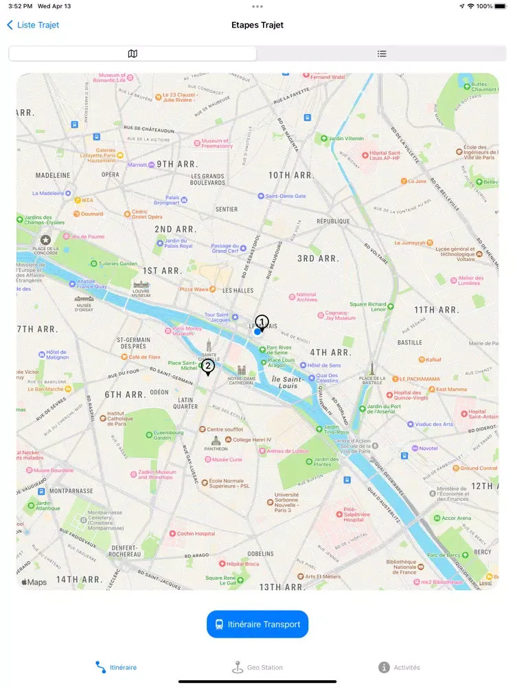 Скриншоты Paris Green Transport iPad 