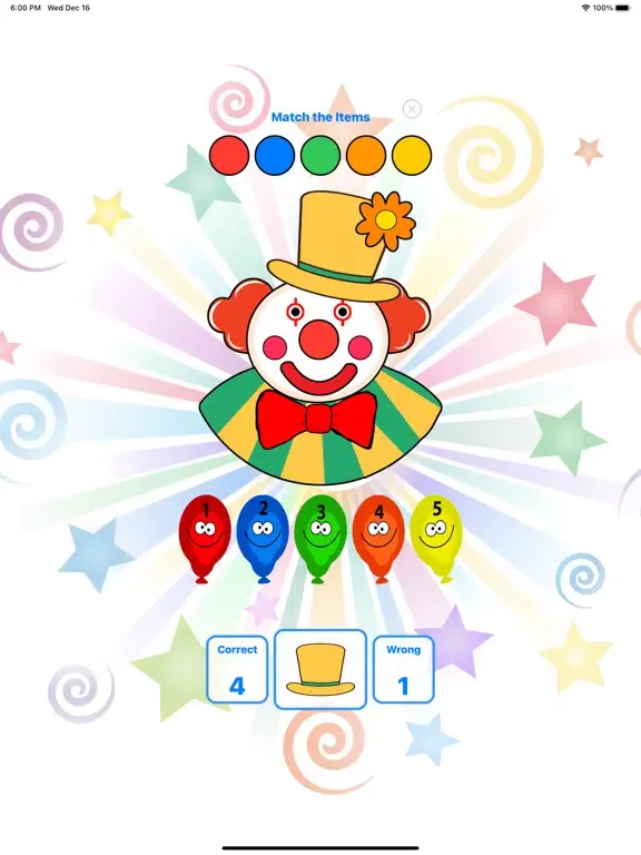 ภาพหน้าจอของ Happy Tappy Clown iPad 