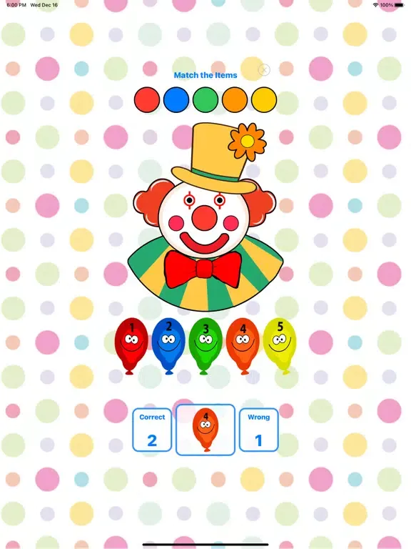ภาพหน้าจอของ Happy Tappy Clown iPad 
