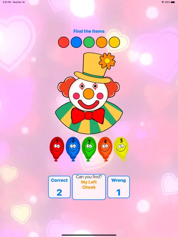 ภาพหน้าจอของ Happy Tappy Clown iPad 