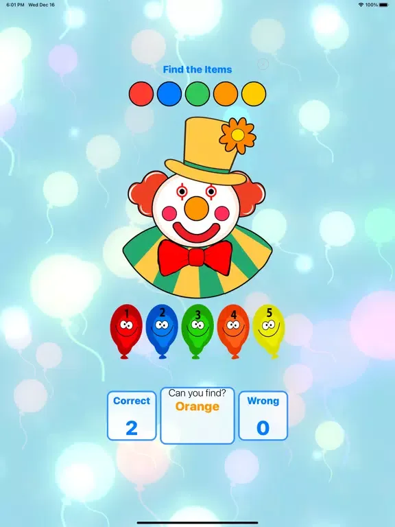 ภาพหน้าจอของ Happy Tappy Clown iPad 