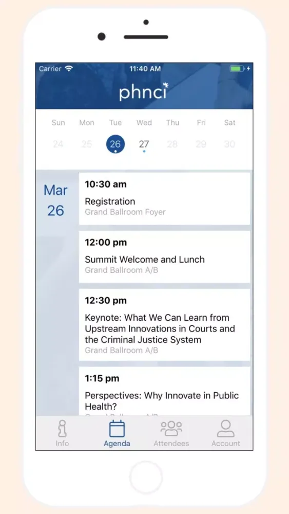 Hatch Apps Events Screenshots