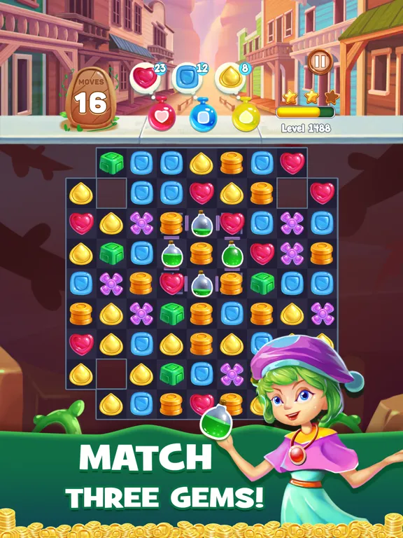 Capturas de pantalla de Gem Witch Magic iPad 