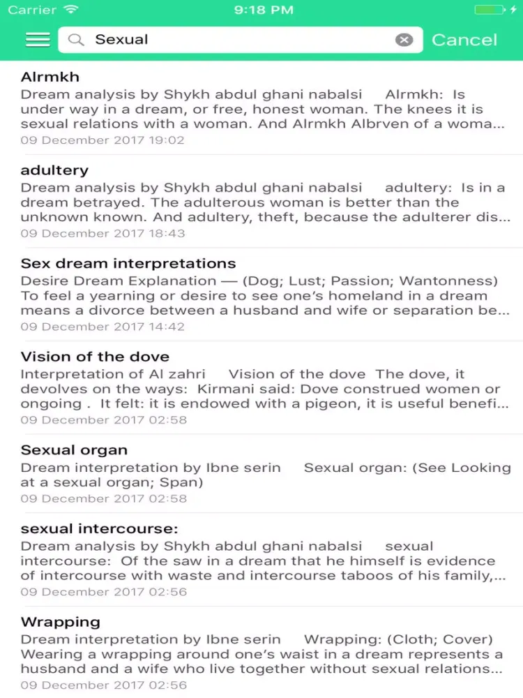 4000+ Islamic Dreams Meaning iPad  スクリーンショット