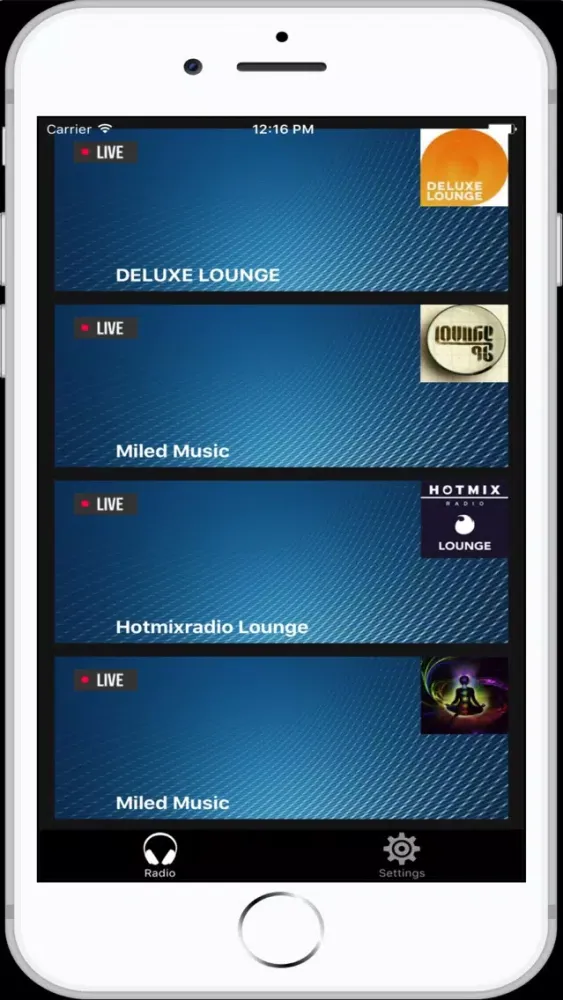 Capturas de tela do Relaxation & Meditation Radios